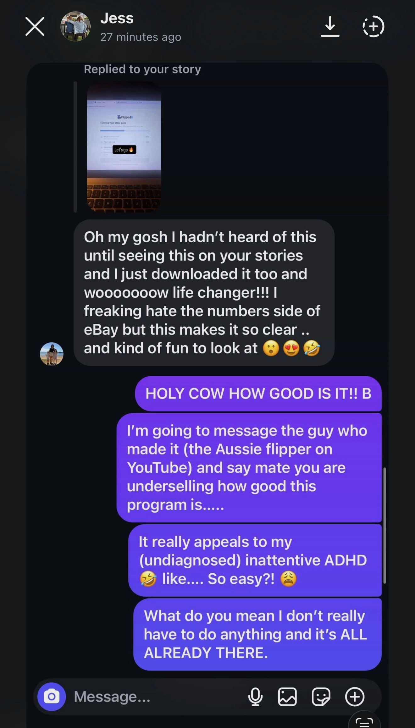 Flippedit customer DM review